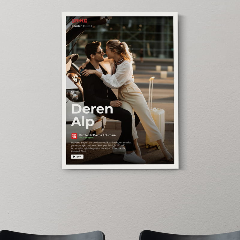 Kişiye Özel Film Temalı Kanvas Tablo - 30x40