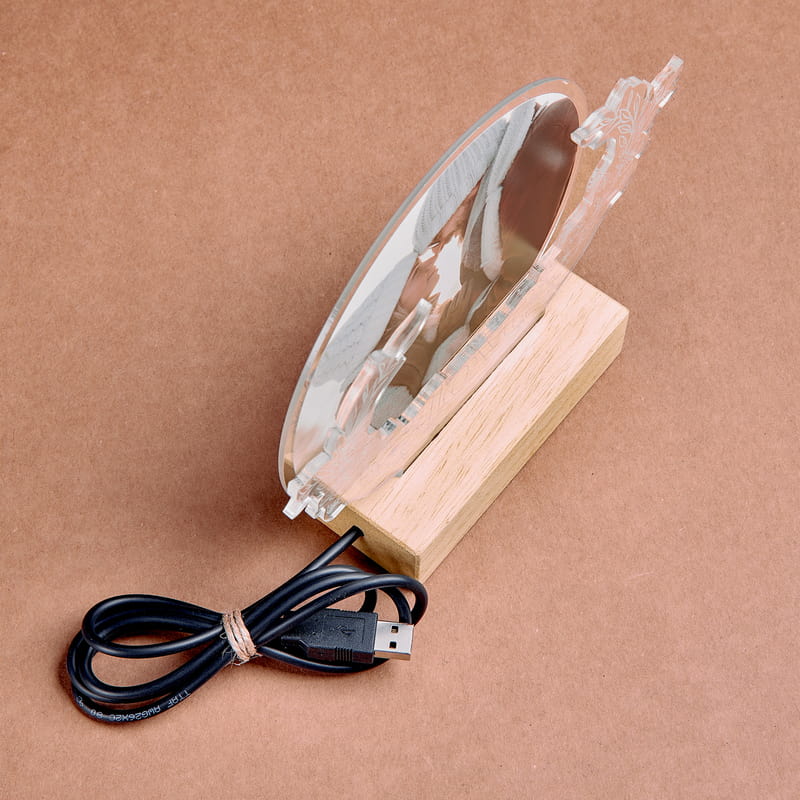 Kişiye Özel Fotoğraflı Love Katmanlı Led Lamba