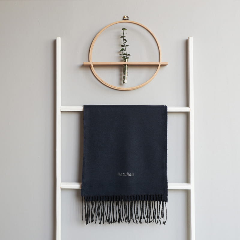 Kişiye Özel İsim Nakışlı Erkek Atkısı