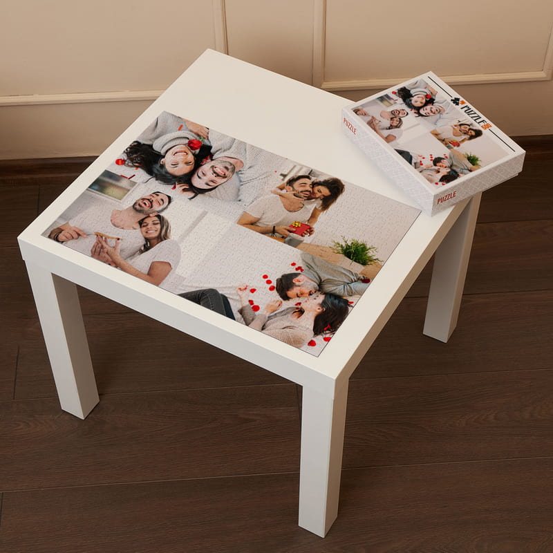 Kişiye Özel Kutulu 4'lü Kolaj 500 Parça Puzzle