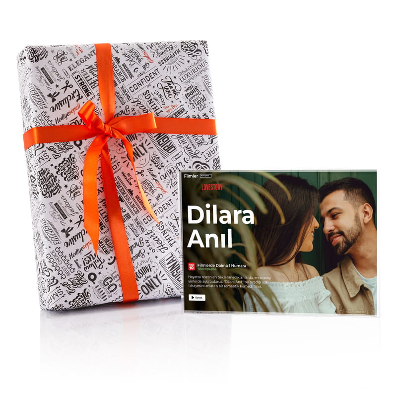 Kişiye Özel Loveflix Temalı Akrilik Masaüstü Çerçeve