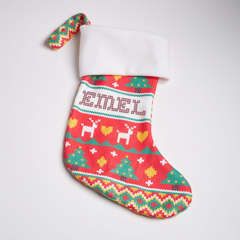 Kişiye Özel Noel Baba Şömine Çorabı