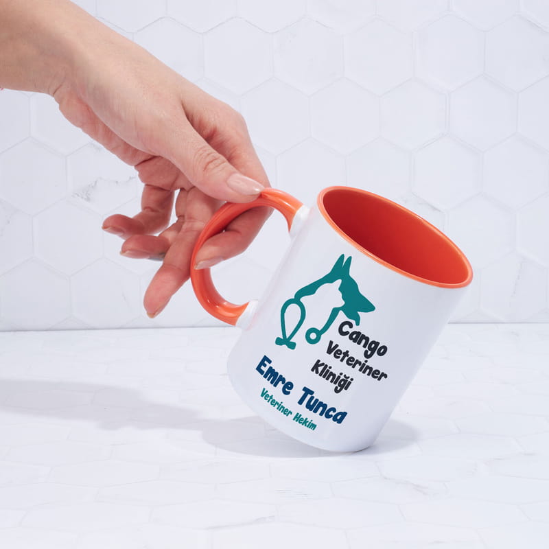 Kişiye Özel Veteriner Temalı Seramik Kupa