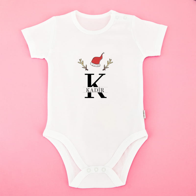 Kişiye Özel Yılbaşı Tasarımlı Bebek Body