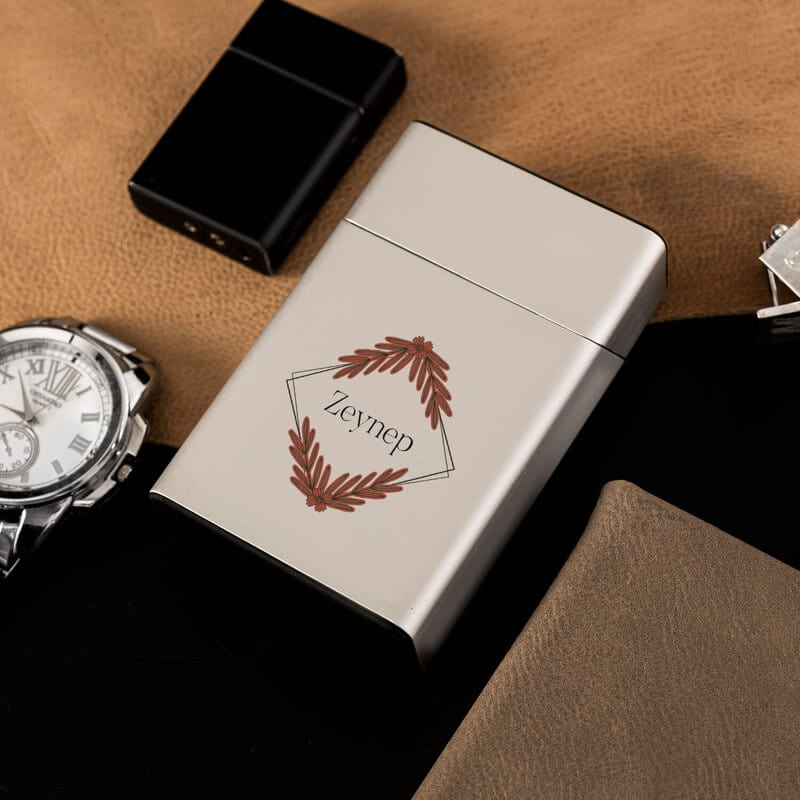 Kişiye Özel Zarif Metal Sigara Tabakası