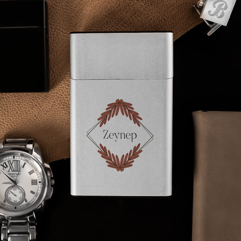 Kişiye Özel Zarif Metal Sigara Tabakası