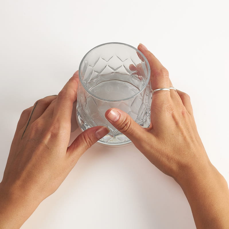 Kristal Desenli 2li Set Meşrubat Bardağı