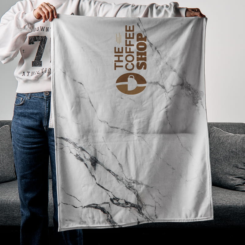 Kurumsal Logo Baskılı Omuz Şalı