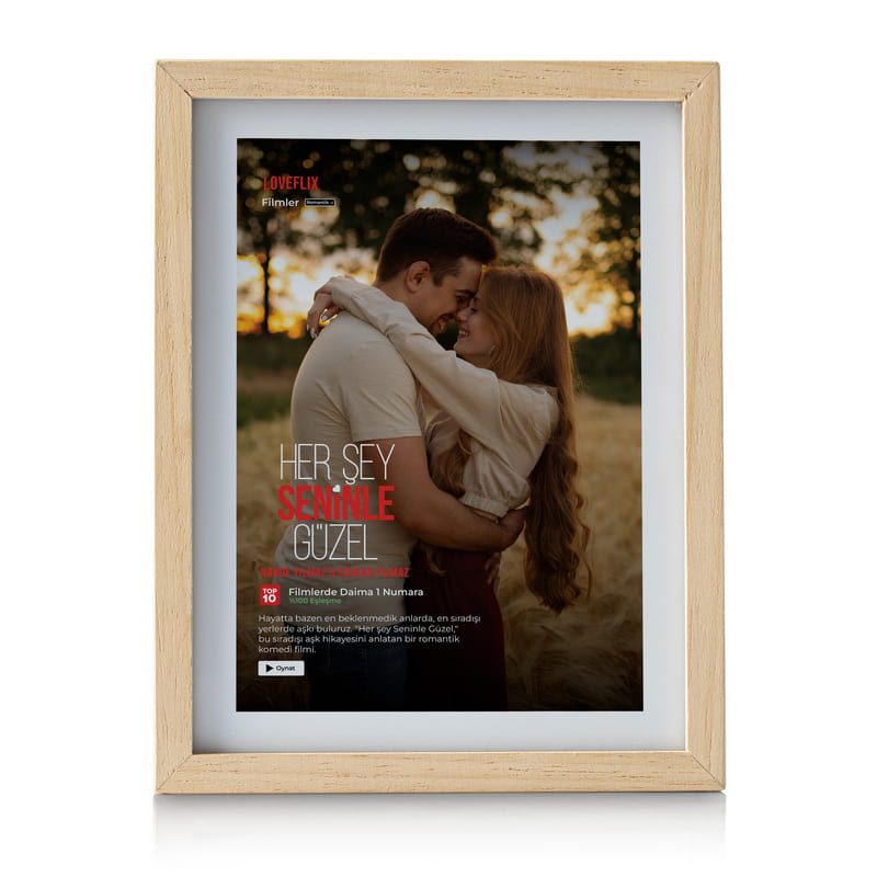 LED Işıklı Her Şey Seninle Güzel Dekoratif Lamba