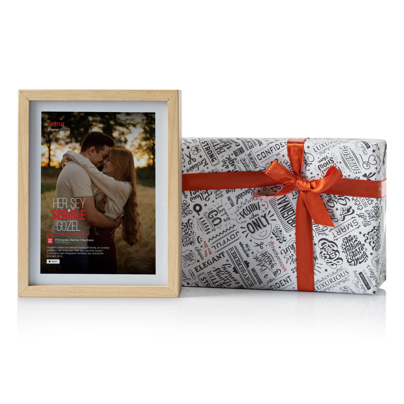 LED Işıklı Her Şey Seninle Güzel Dekoratif Lamba