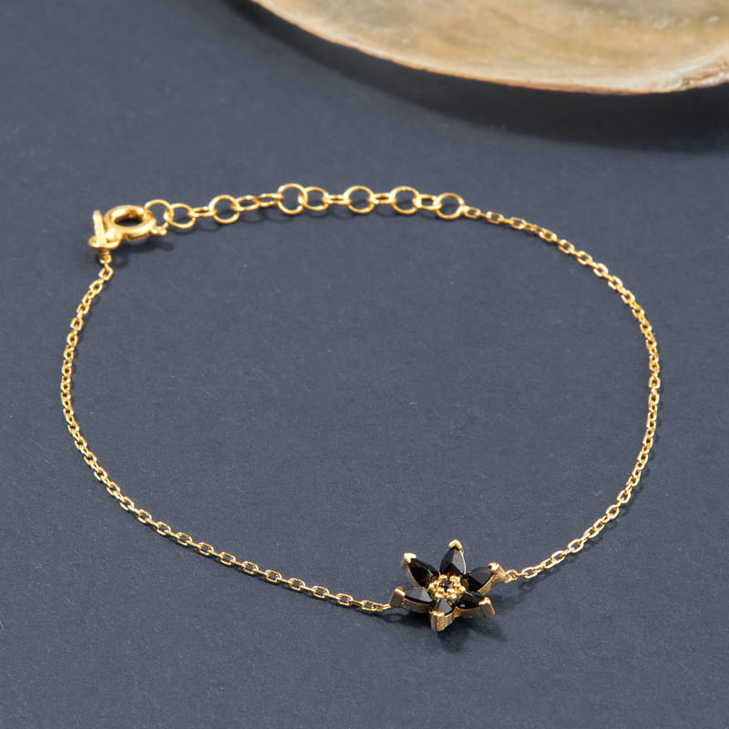 Lotus Çiçeği Gümüş Bileklik