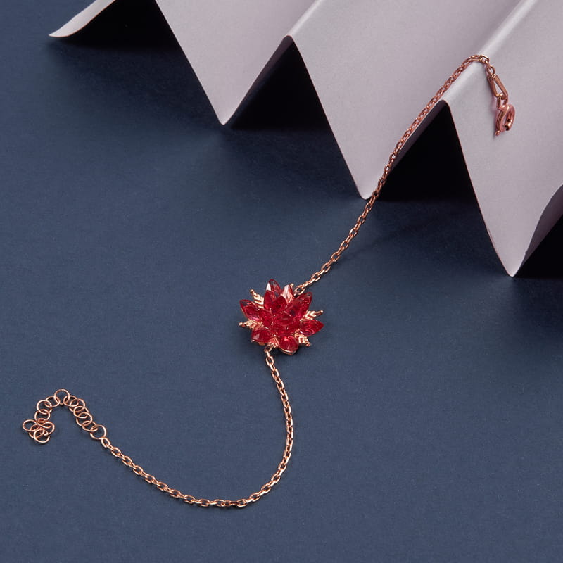 Lotus Özel Seri Tasarım Gümüş Kadın Bileklik