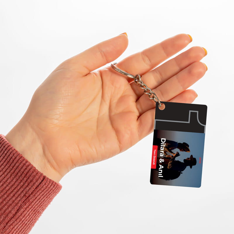 Lovestory Fotoğraflı Akrilik Anahtarlık