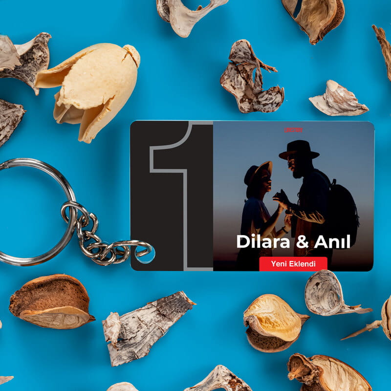 Lovestory Fotoğraflı Akrilik Anahtarlık