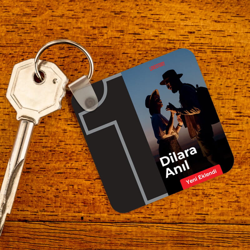 Lovestory Kişiye Özel Ev Anahtarlığı