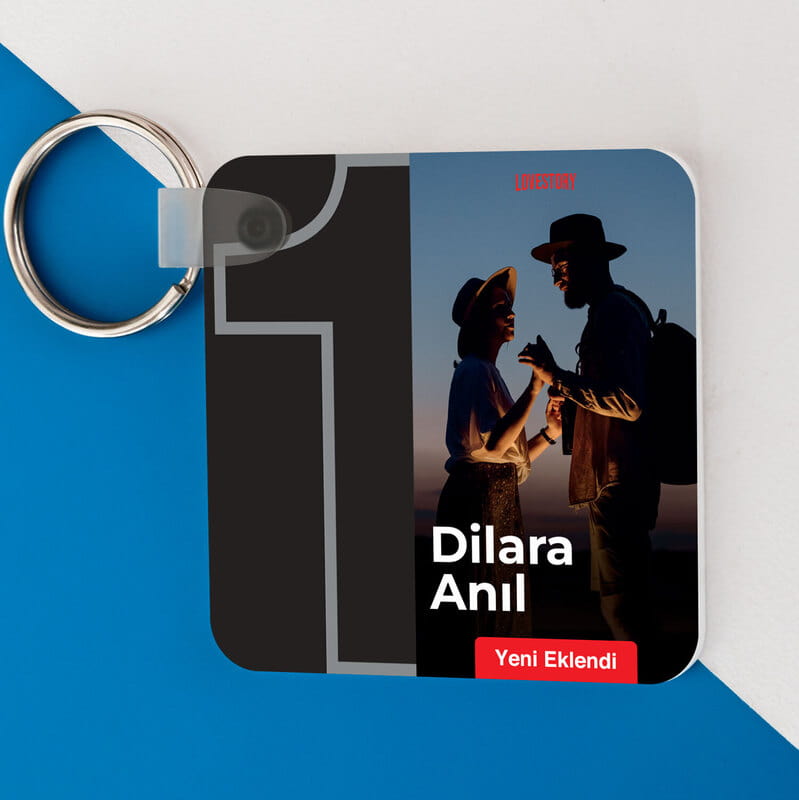 Lovestory Kişiye Özel Ev Anahtarlığı