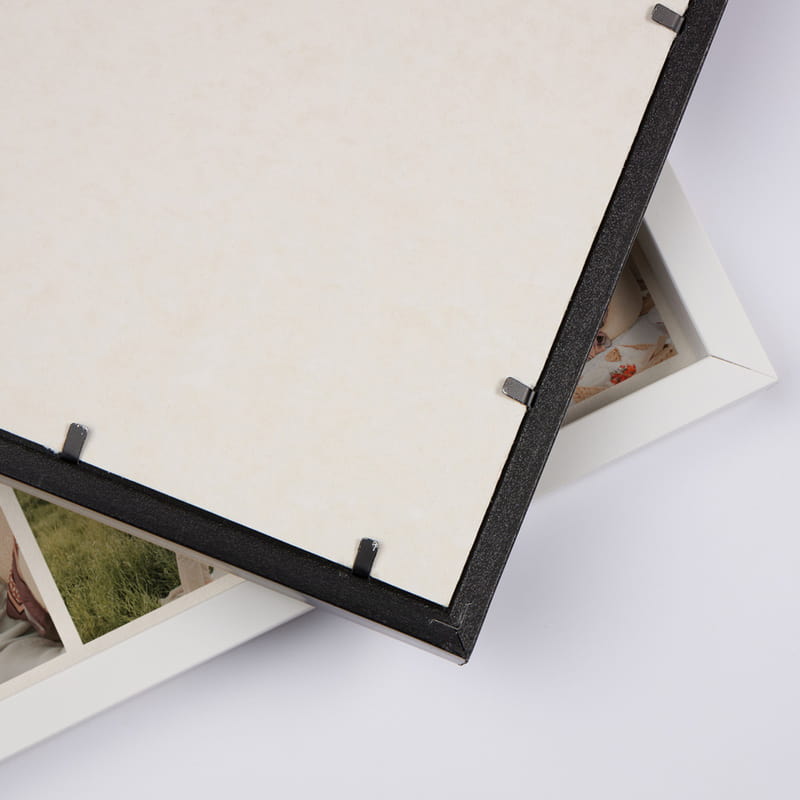 Mesaj ve Fotoğraf Kolajlı Dekoratif Kare Çerçeve