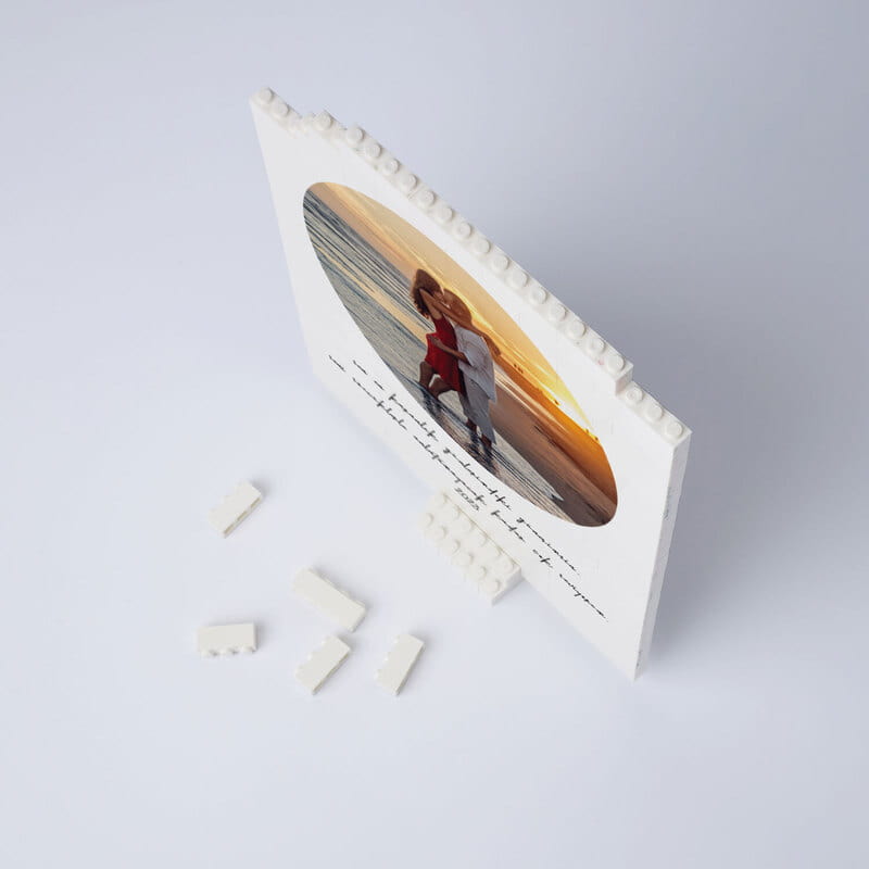 Mesaj ve Fotoğraf Özelleştirmeli 144 Parça Yapboz Tuğla Puzzle