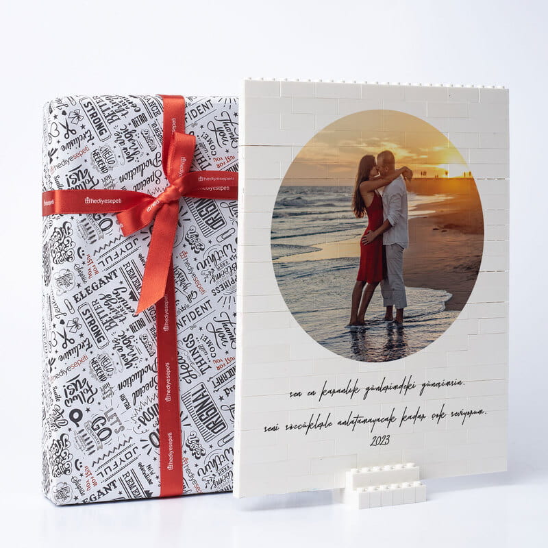 Mesaj ve Fotoğraf Özelleştirmeli 144 Parça Yapboz Tuğla Puzzle