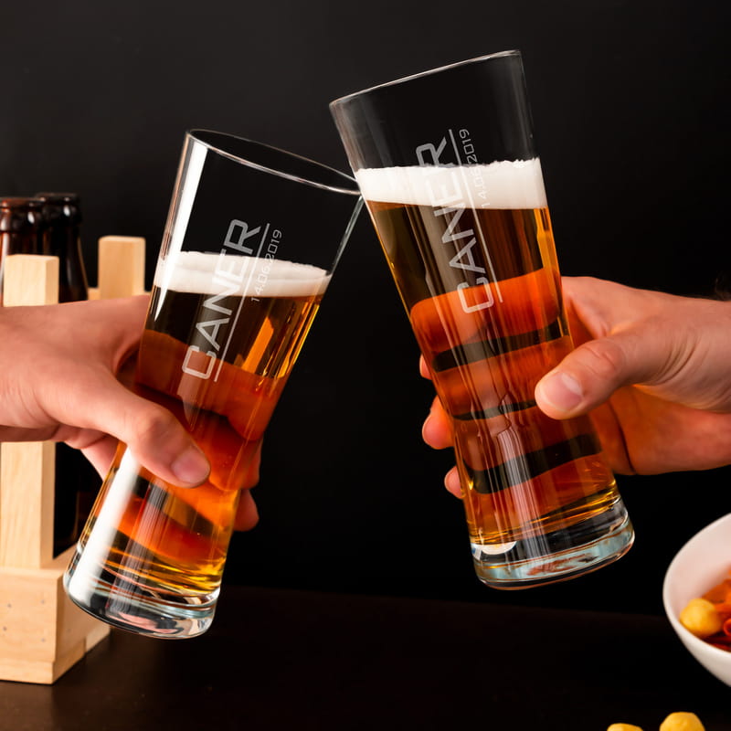 Minimal Tasarımlı Prag Bira Bardağı