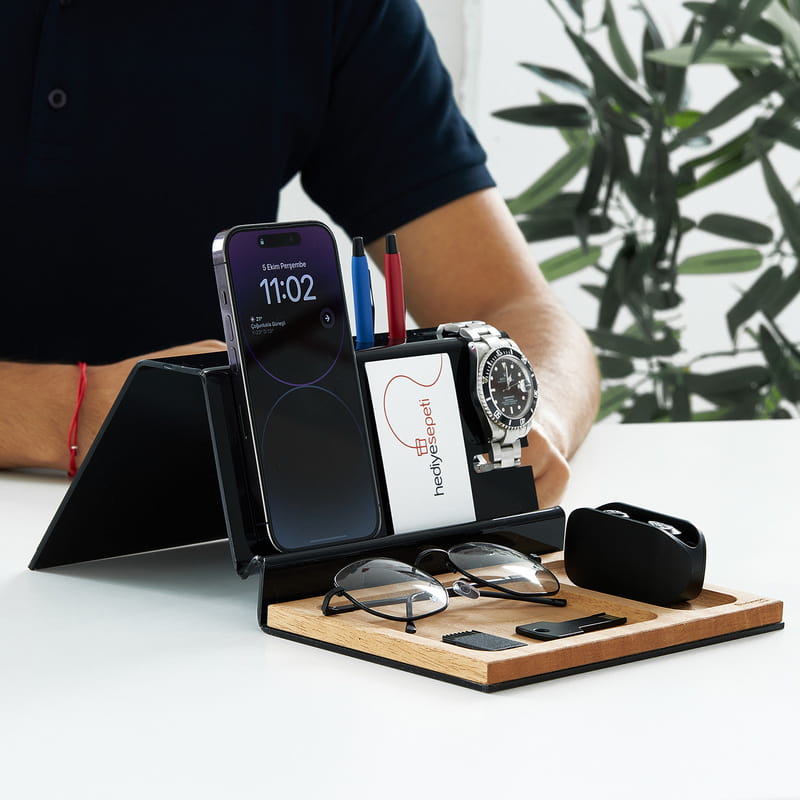 Mühendislere Hediye 3 Kalemli Masaüstü Düzenleyici