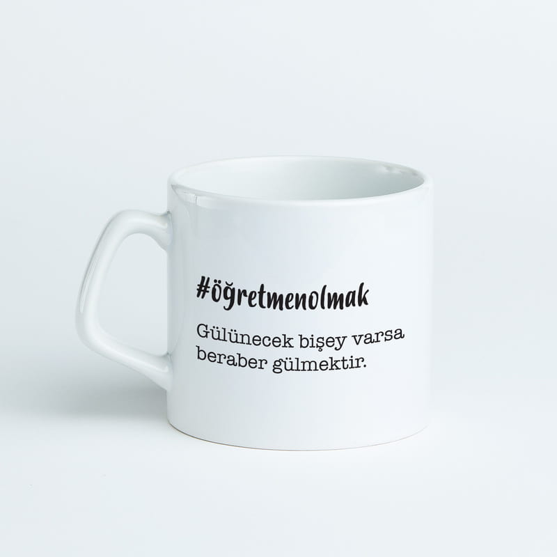 Öğretmen Olmak Kelime Anlamlı Kupa Bardak