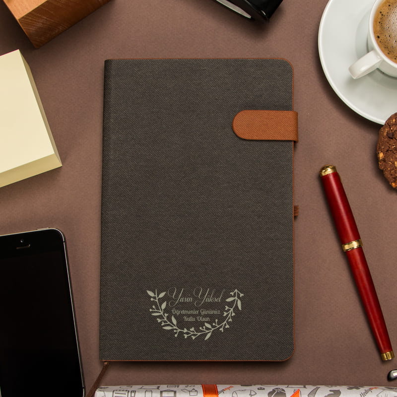 Öğretmenler Günü Hediyesi Kişiye Özel Renkli Not Defteri