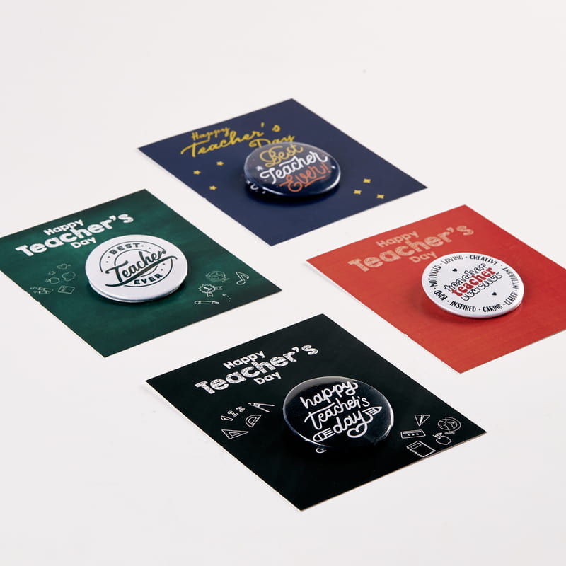 Öğretmenler Gününe Özel 4'lü Rozet Set