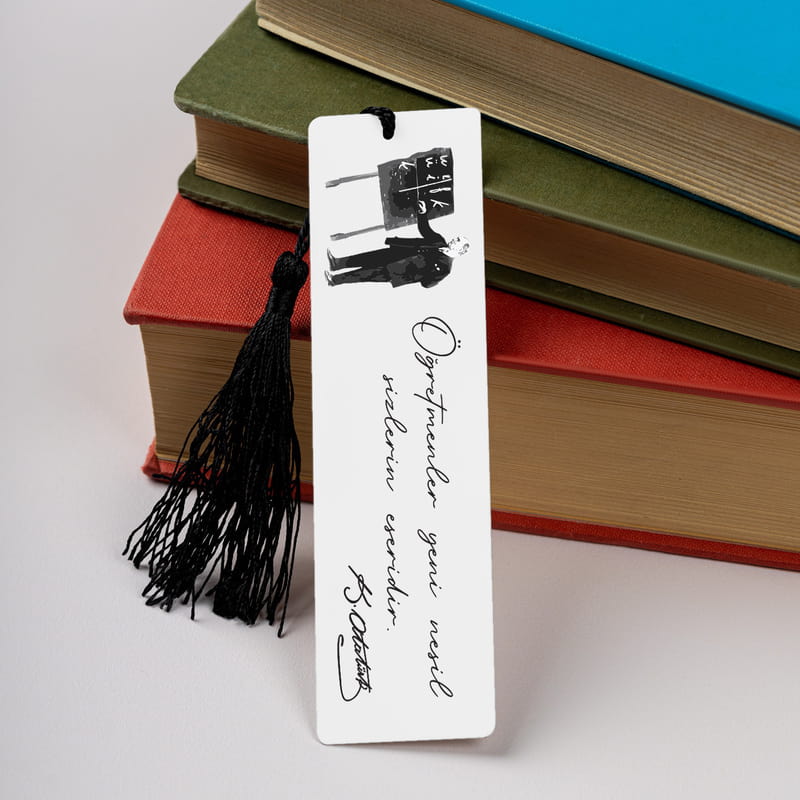 Öğretmenlere Atatürk İmzalı Kitap Ayracı