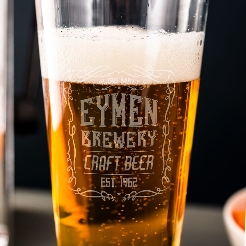 Retro Tasarımlı Prag Bira Bardağı