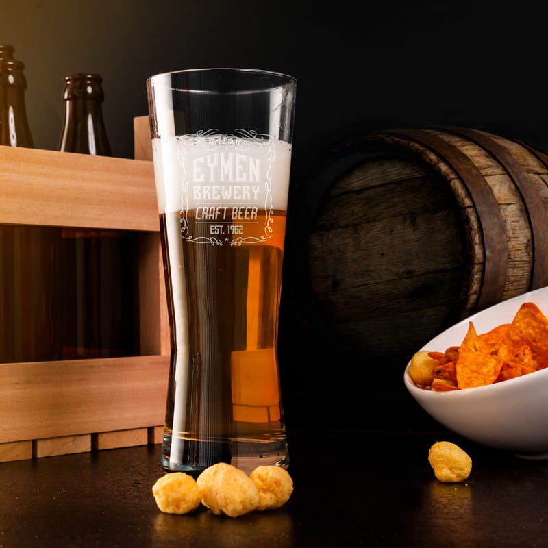 Retro Tasarımlı Prag Bira Bardağı