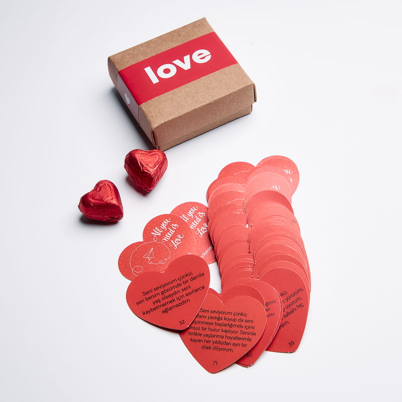 Seni Seviyorum Çünkü Mesaj Kartları