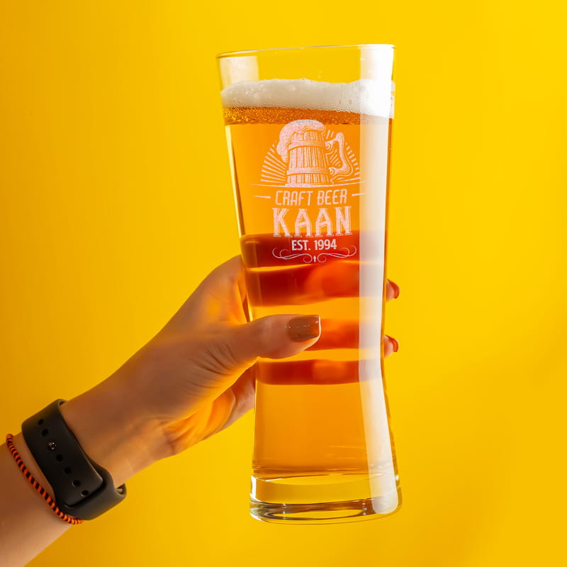 Sevgiliye Doğum Günü Hediyesi Prag Bira Bardağı