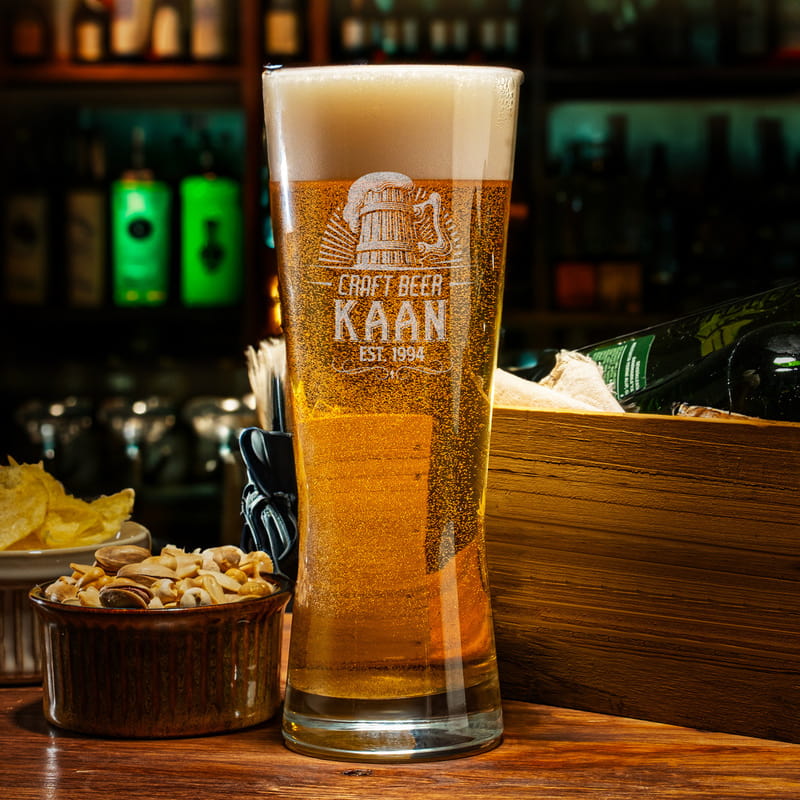 Sevgiliye Doğum Günü Hediyesi Prag Bira Bardağı