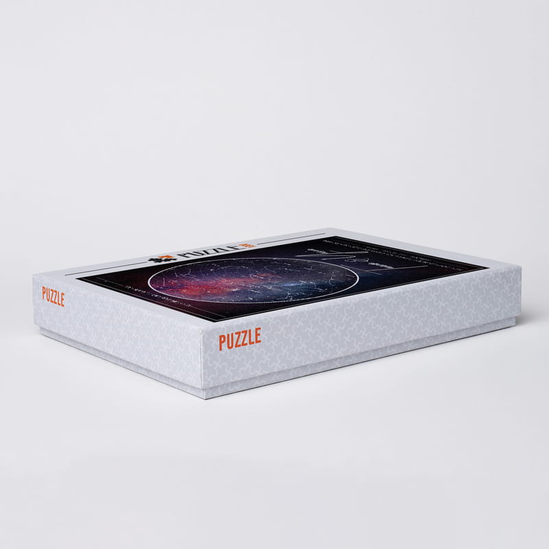 Sevgiliye Hediye Yıldız Haritası Tasarımlı Romantik 1000 Parça Puzzle