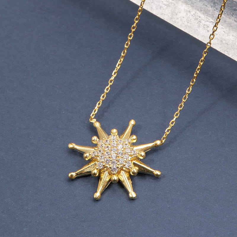 Kutup Yıldızı Gümüş Kolye