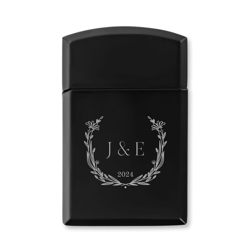 Tarih ve Harf Yazılı Siyah Çakmak