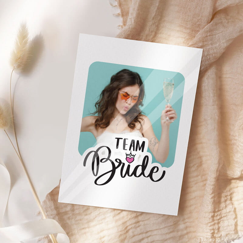 Team Bride Fotoğraf Baskılı Geçici Dövme