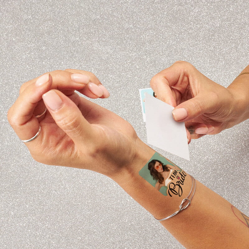 Team Bride Fotoğraf Baskılı Geçici Dövme