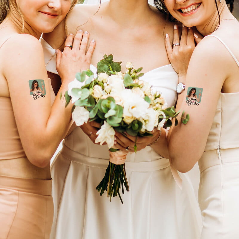 Team Bride Fotoğraf Baskılı Geçici Dövme