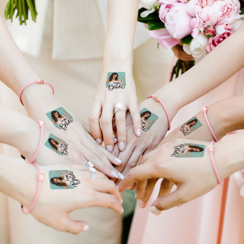 Team Bride Fotoğraf Baskılı Geçici Dövme