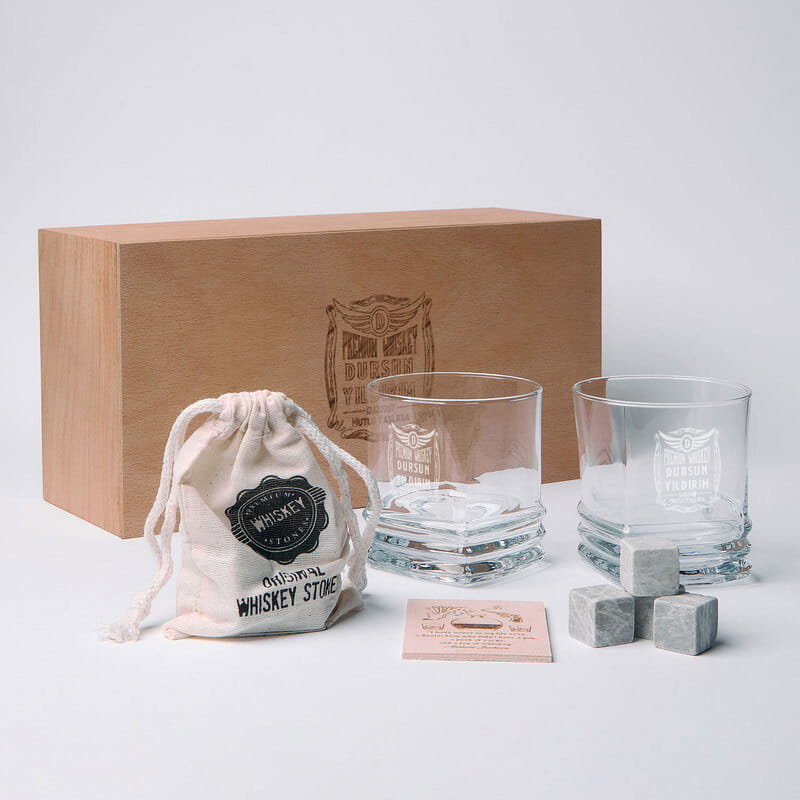 Yeni Yaş Hediyesi Kişiye Özel Texas 2li Viski Kadeh Seti