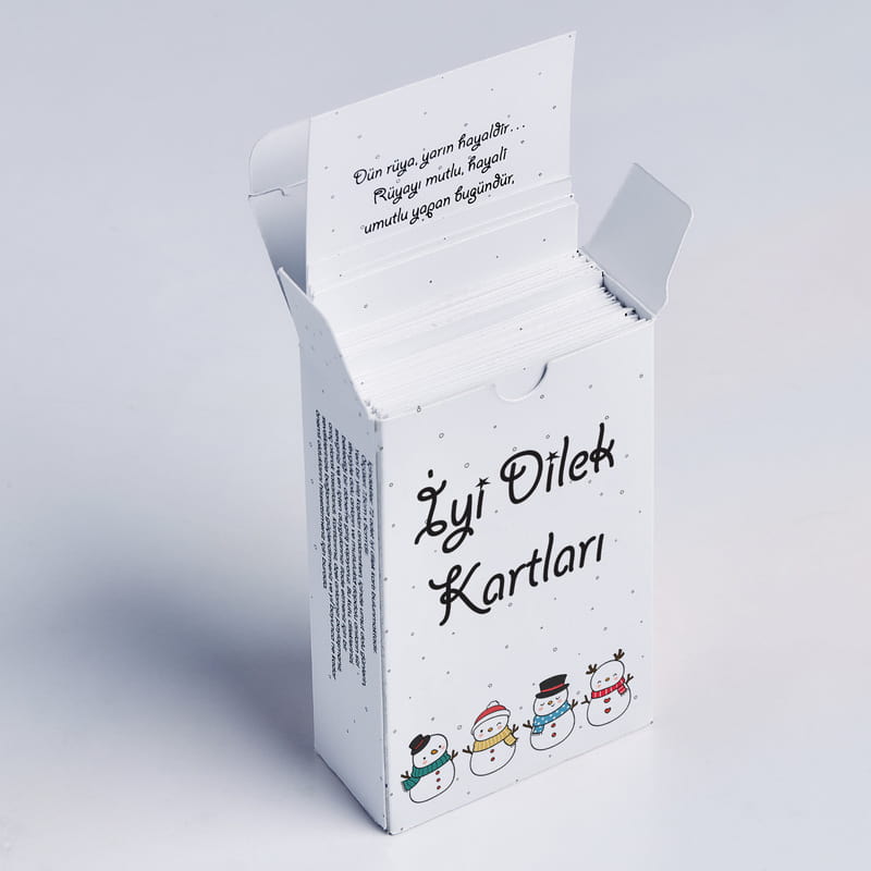 Yeni Yıla Özel İyi Dilek Kartları - 72 Adet Kart