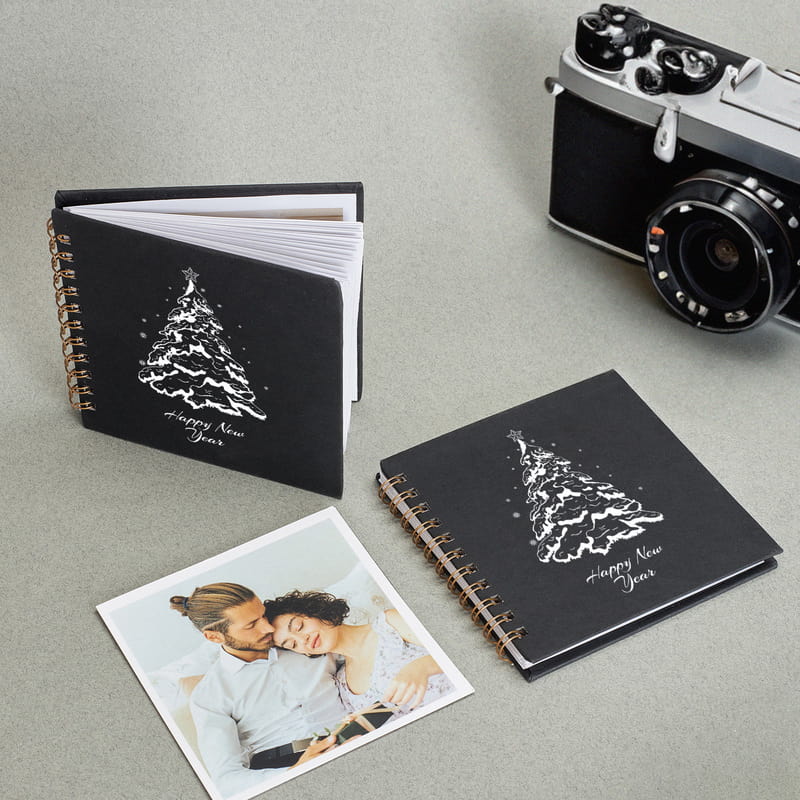 Yılbaşı Ağacı Tasarımlı 70 Fotoğraflı Albüm