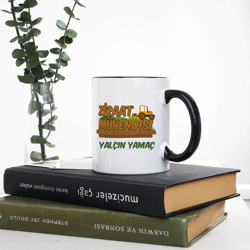 Ziraat Mühendisine Hediye Renkli Kahve Kupası