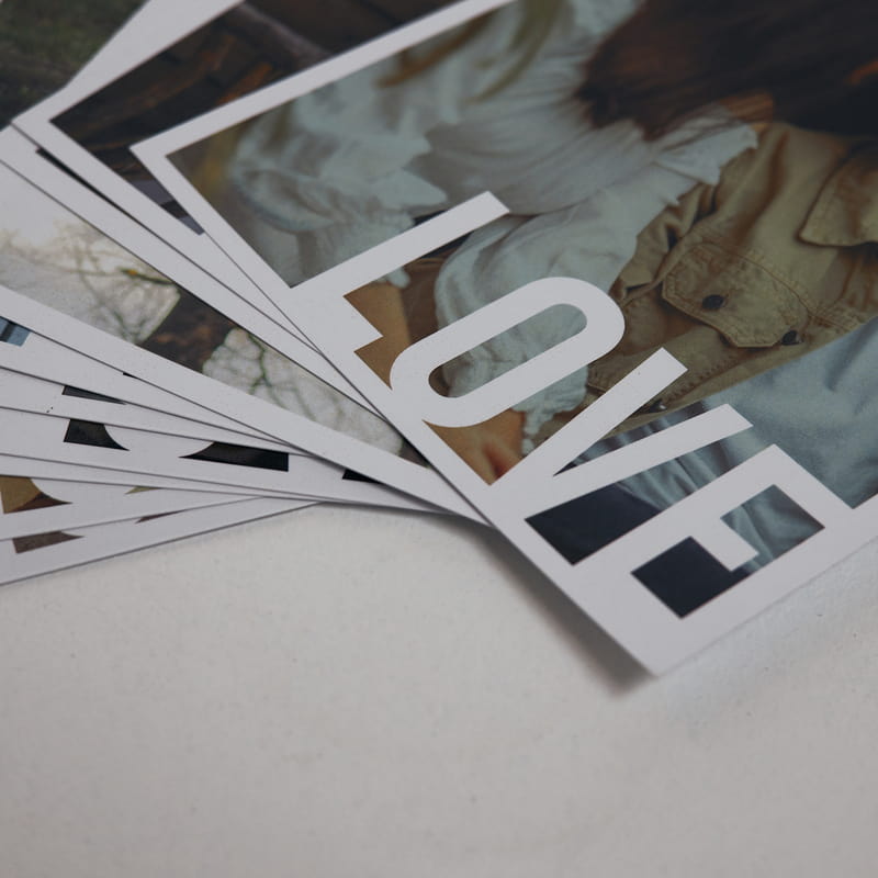 13 x 18 Love Temalı Klasik Kart Fotoğraf Baskı - 12 Adet