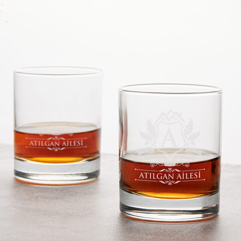 Aile adı Özelleştirmeli 2'li 320cc Viski Seti