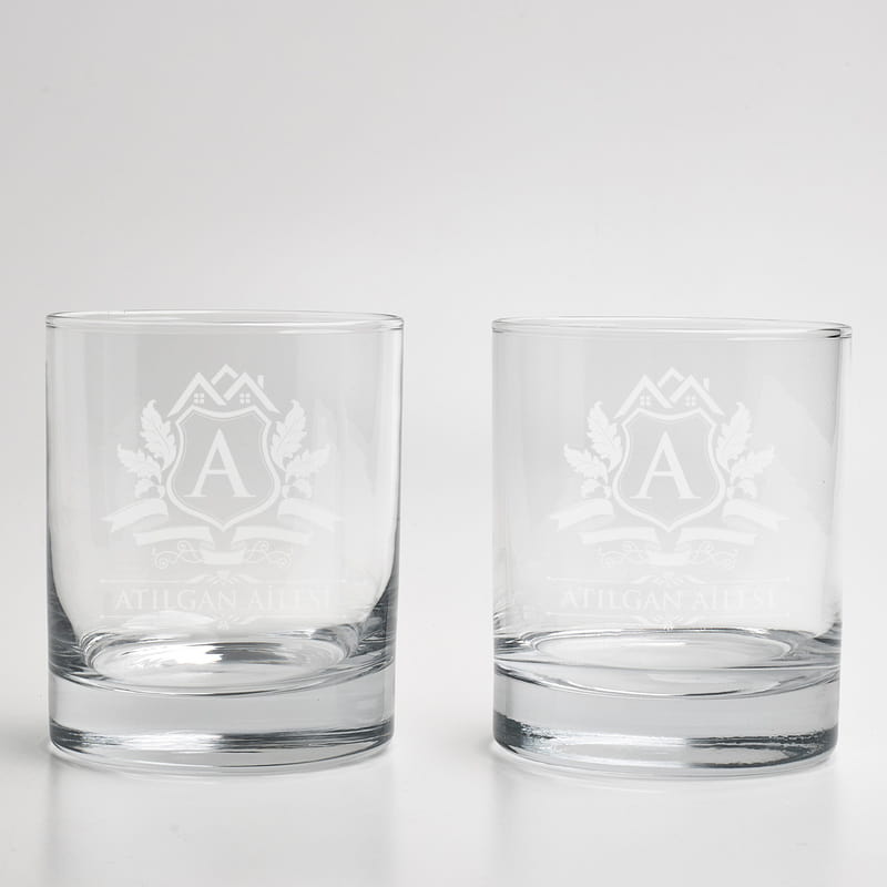 Aile adı Özelleştirmeli 2'li 320cc Viski Seti