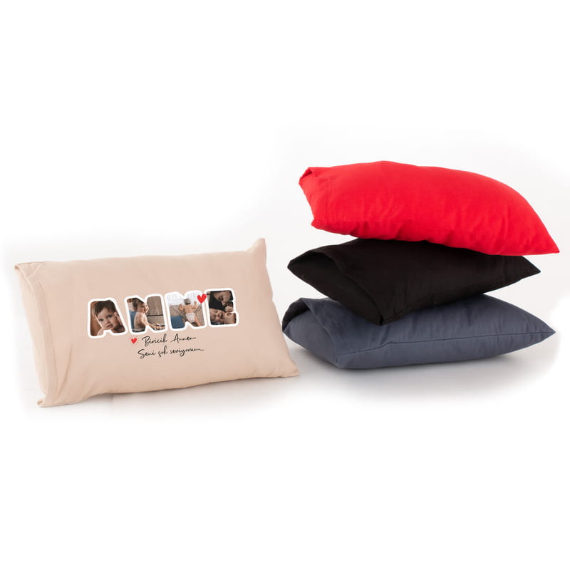Anne Fotoğraf Mesajlı Bel Yastığı