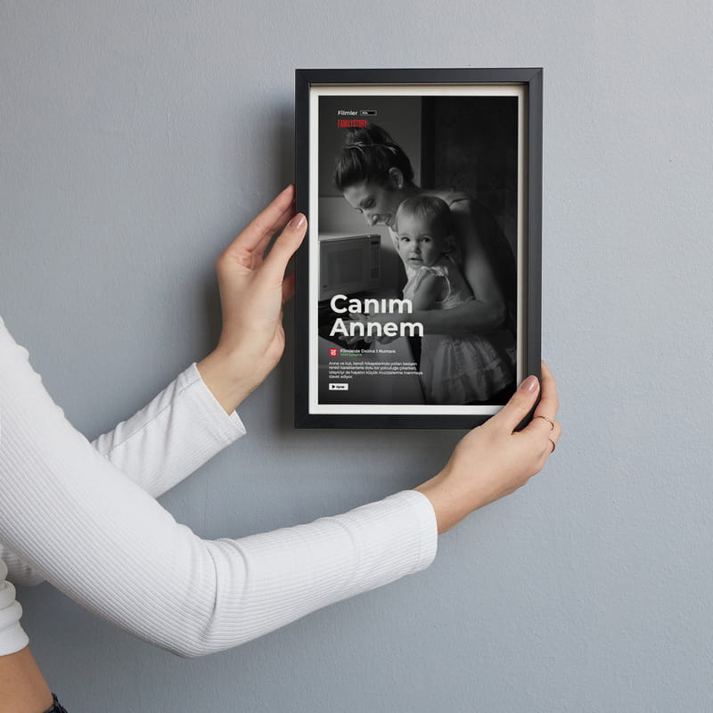 Anne Tasarımlı Familystory Siyah Dekoratif Çerçeve
